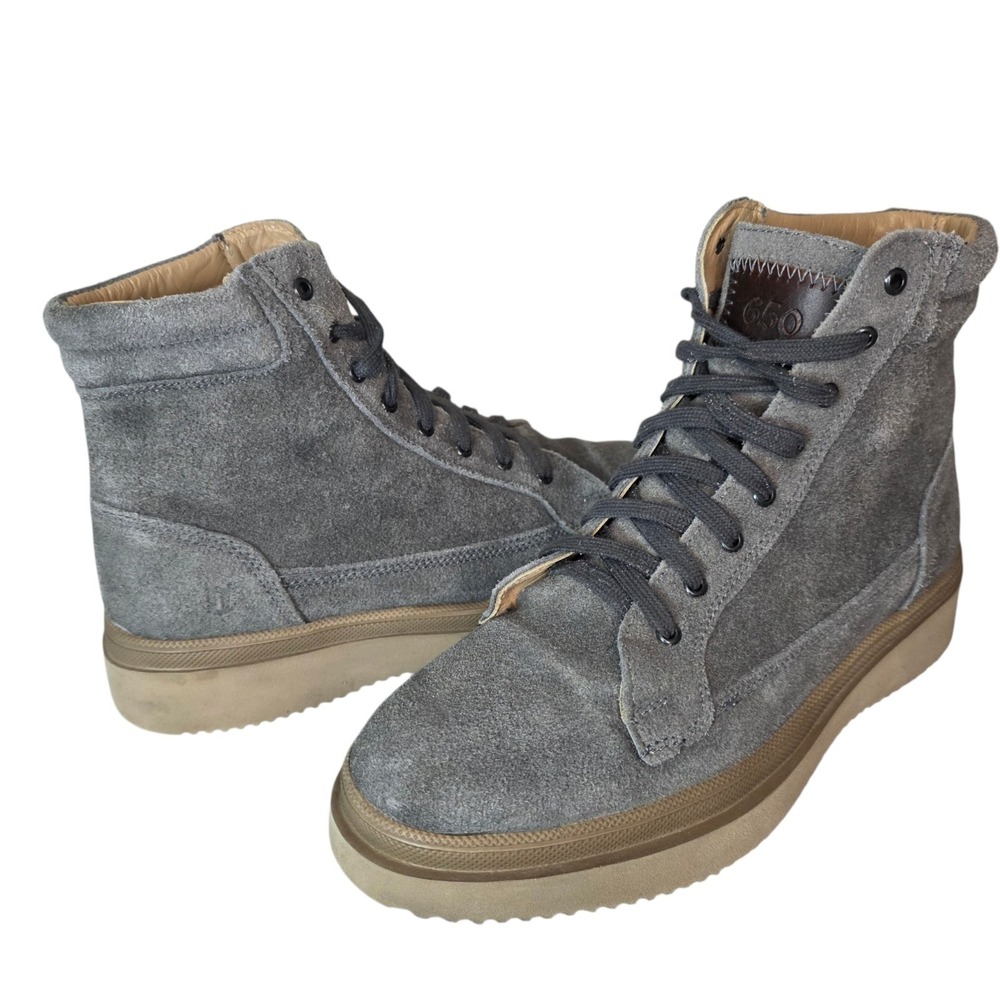 Thoro 650 Teddy Mens US 7 MX 25 Gray Suede Comfort Lace Up Mexican Ankle Boots